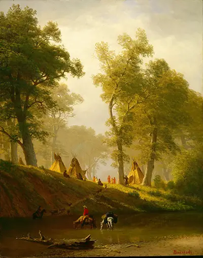 The Wolf River, Kansas Albert Bierstadt